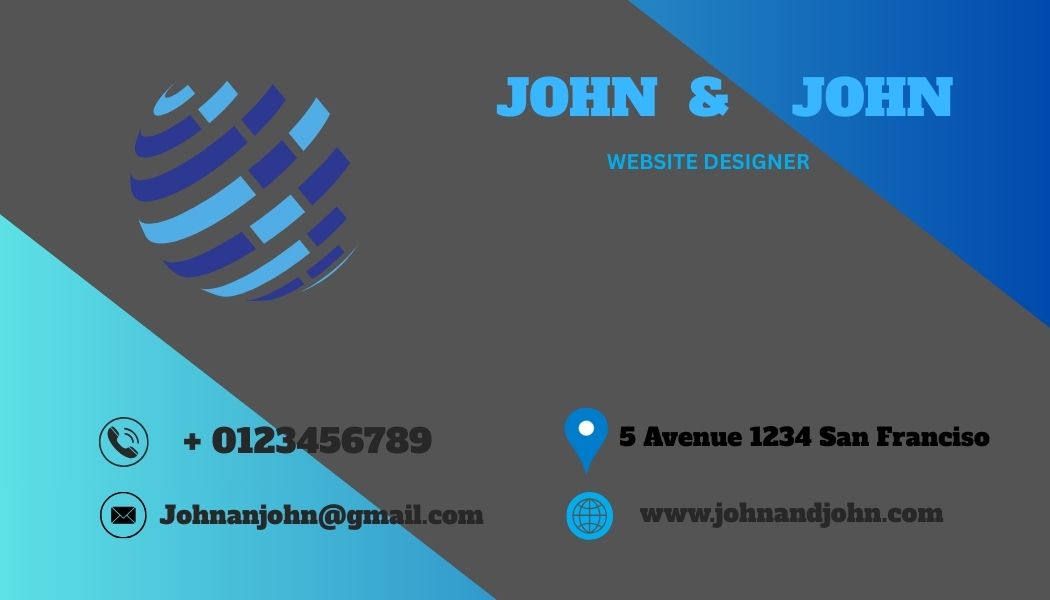 Editable Business Card Template – Canva