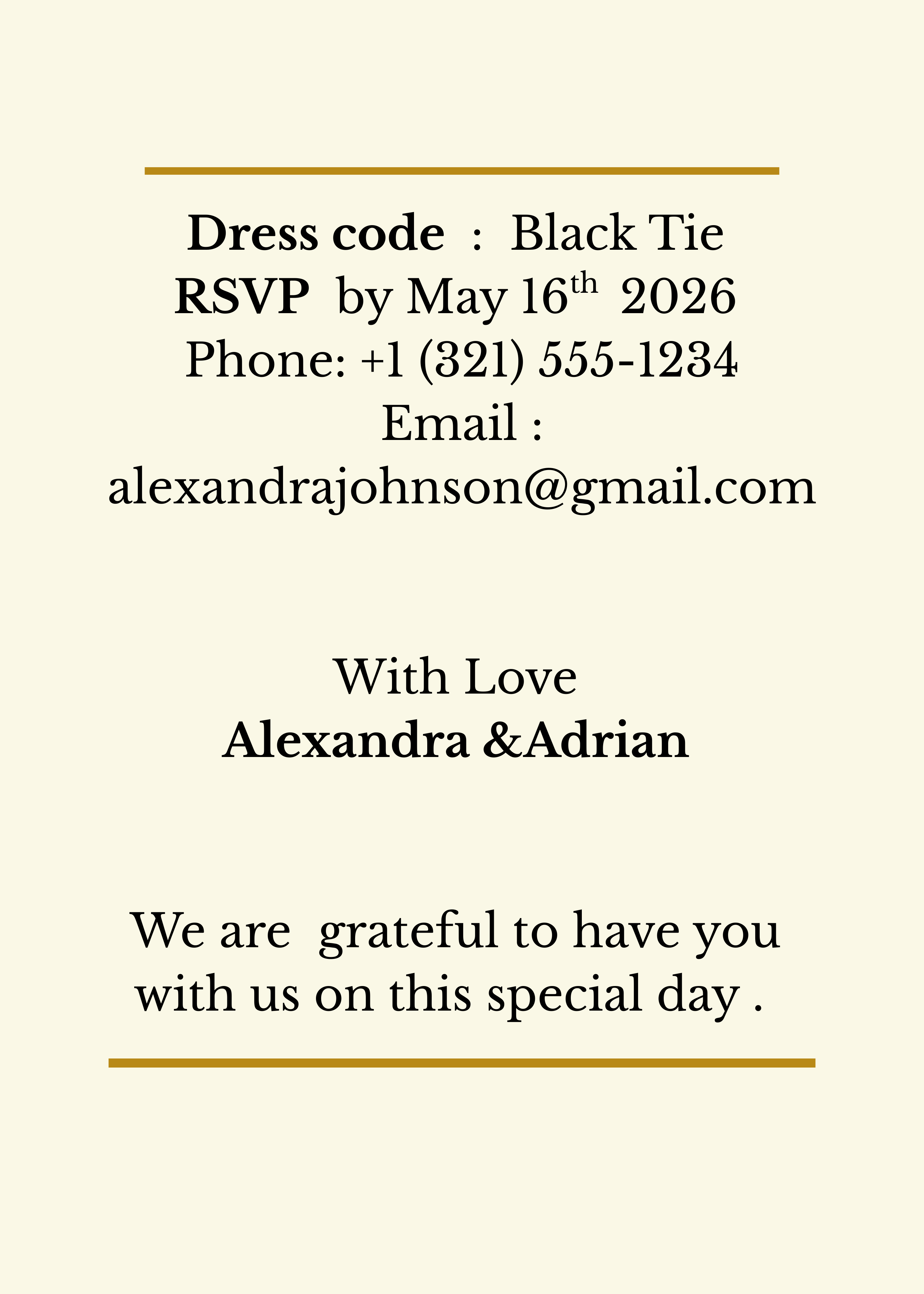 Wedding Invitation Canva Template – Elegant Minimal – Editable, Print Ready