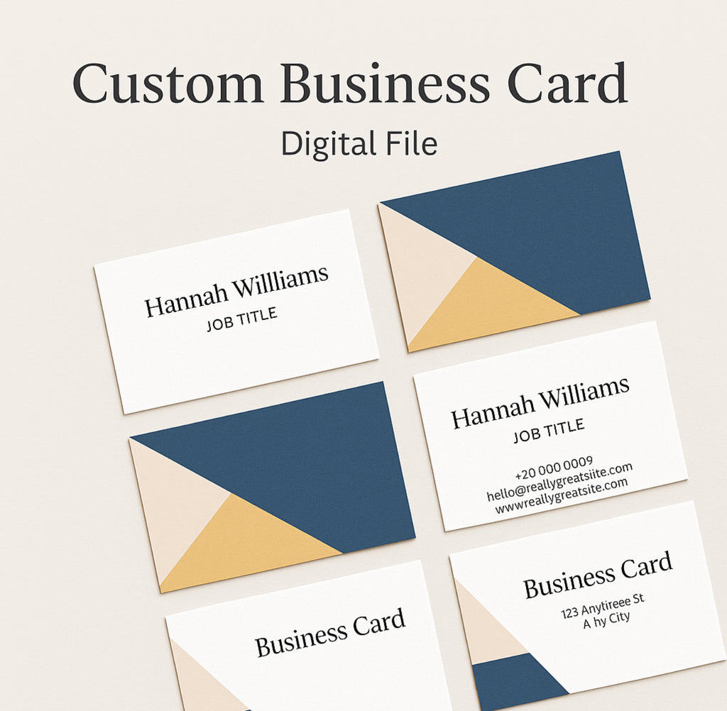 Editable Business Card Template – Canva