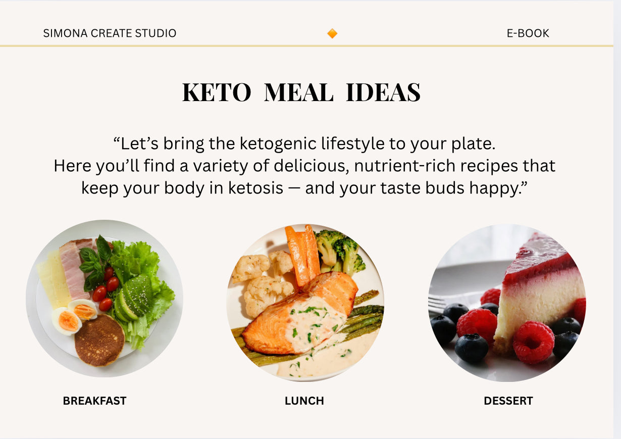 Ketogenic Diet – A Complete Lifestyle Guide (by Simona Create Studio)