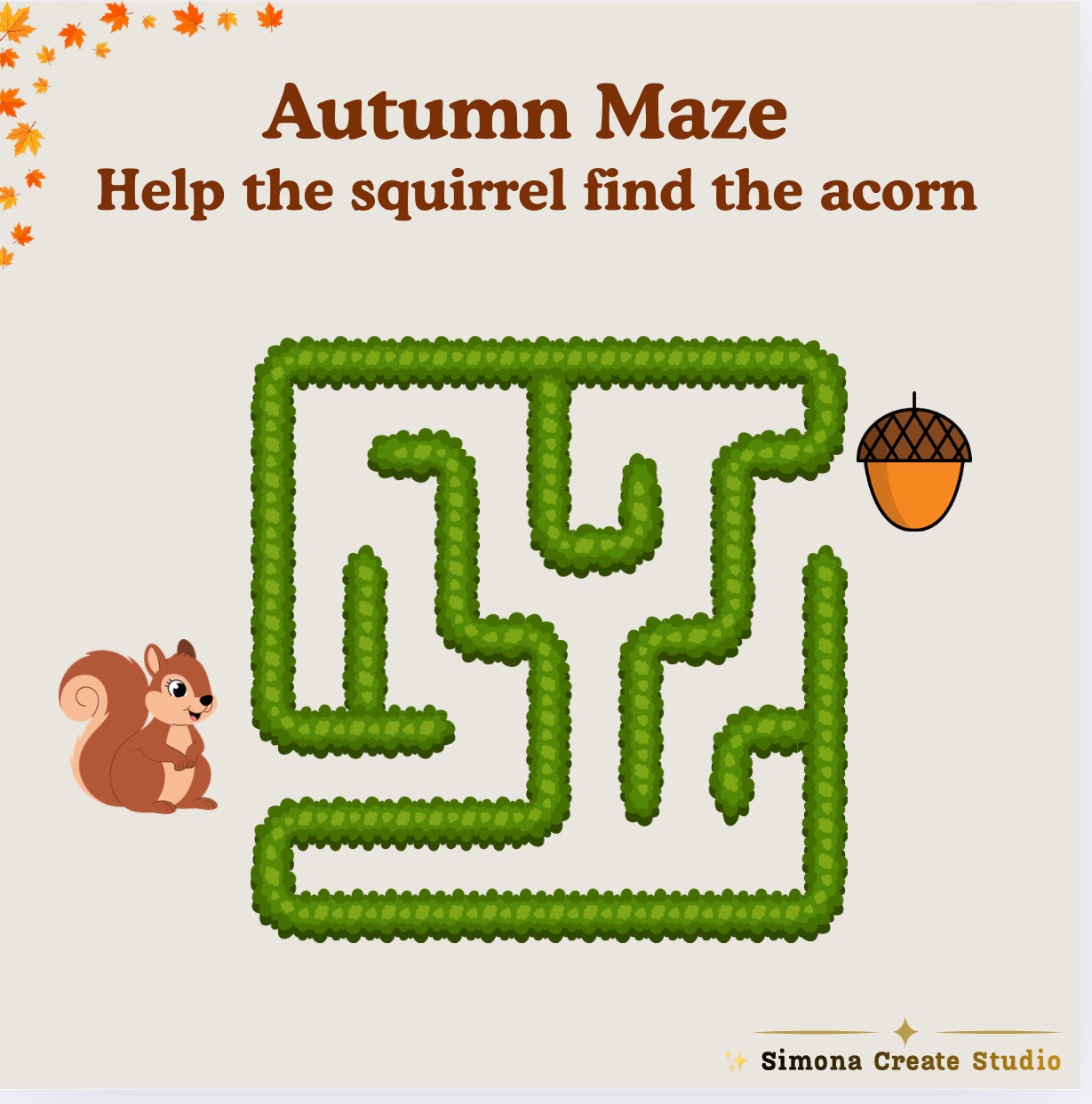 Autumn Fun Worksheets for Kids – Color, Trace & Count with Fall Magic | Printable PDF