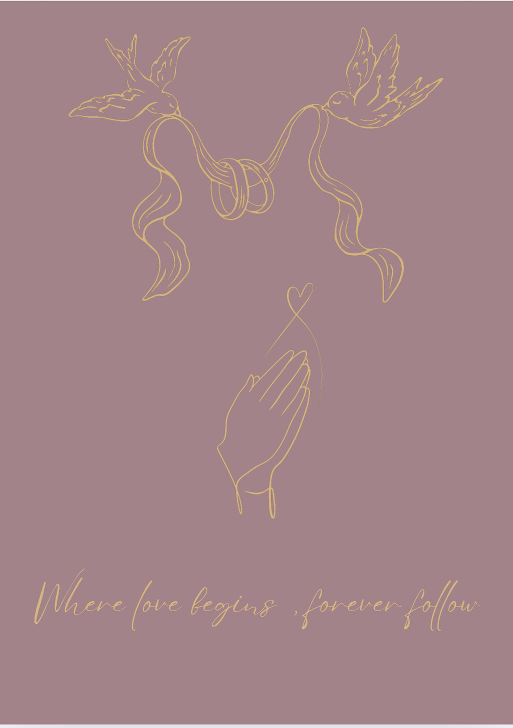 Digital Wedding Invitation – Elegant Gold Editable Template | Canva Invitation