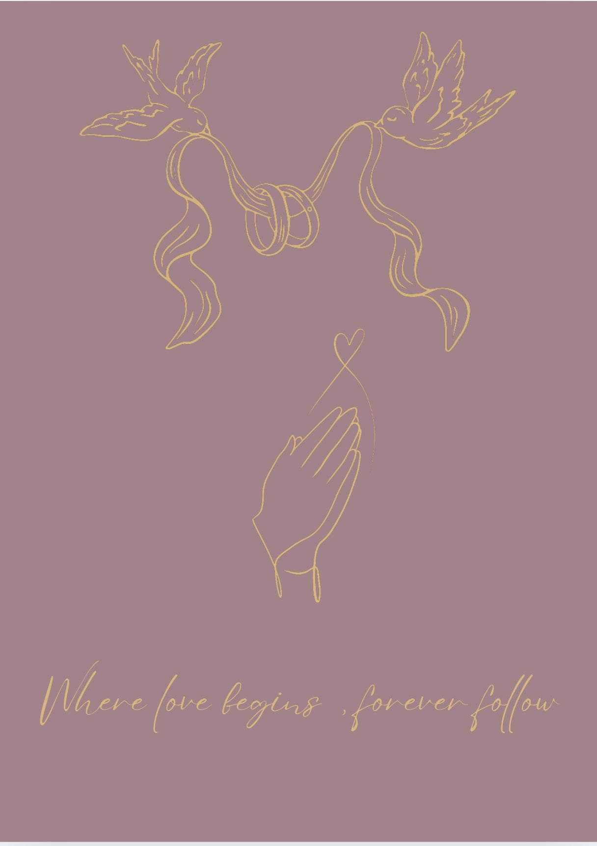 Digital Wedding Invitation – Elegant Gold Editable Template | Canva Invitation