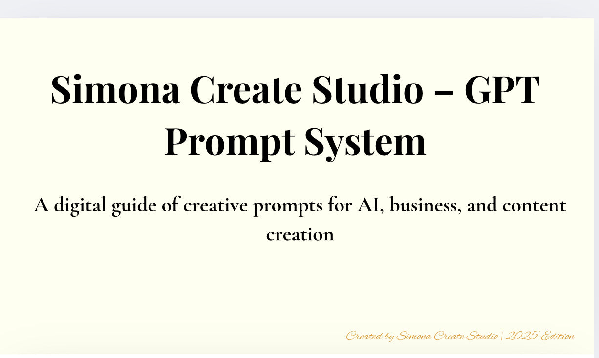 20 Powerful ChatGPT Prompts for Creators & Entrepreneurs (Instant PDF Download)