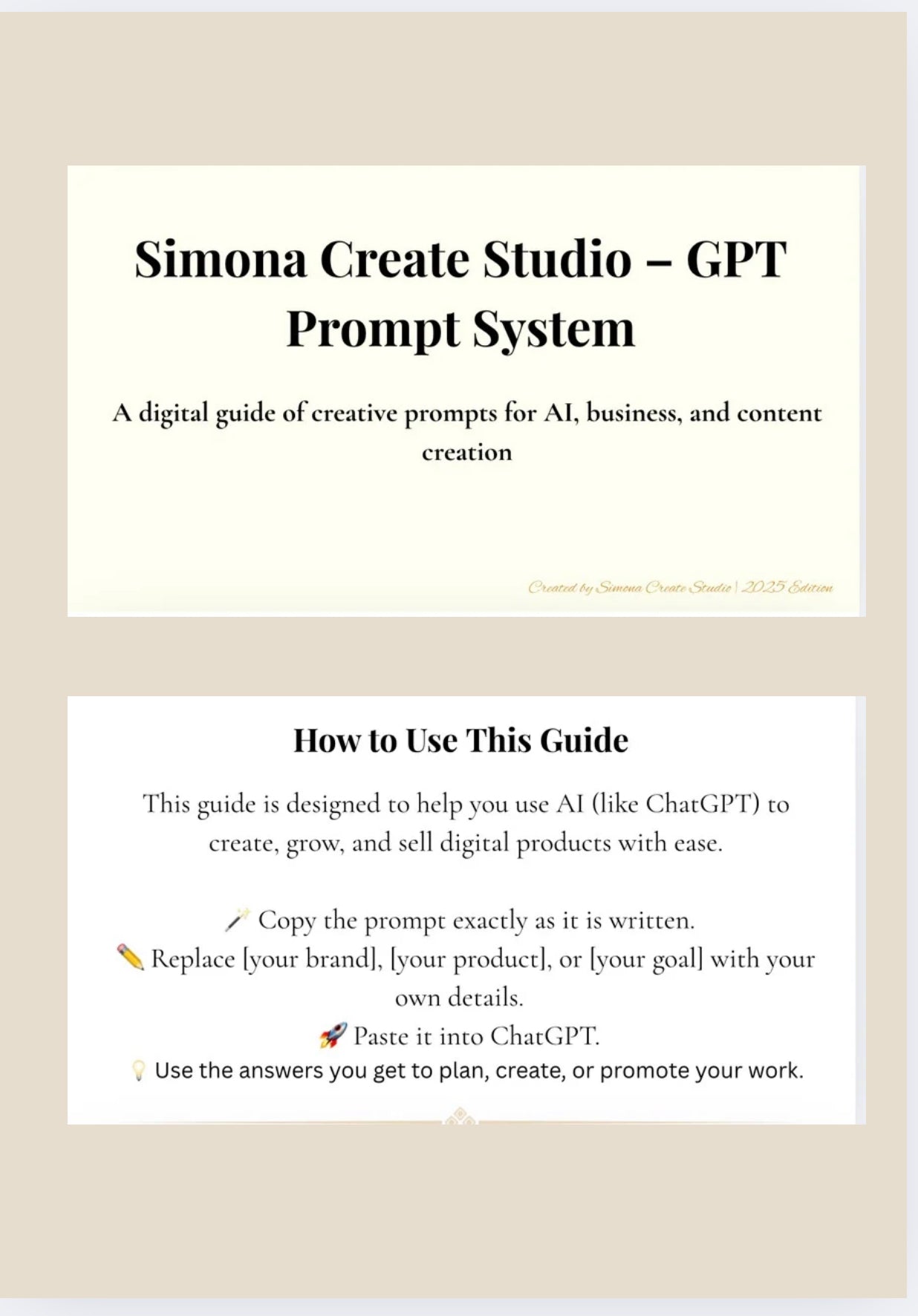 20 Powerful ChatGPT Prompts for Creators & Entrepreneurs (Instant PDF Download)